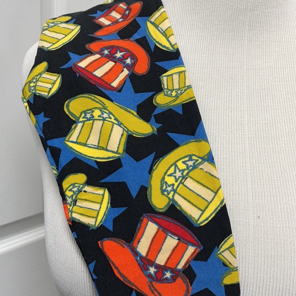 LuLaRoe New Kid’s S/M Patriotic Hat Star Leggings NWT - Picture 2 of 9
